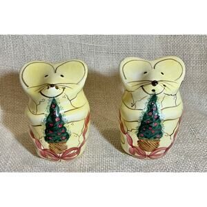 Vintage 1998 L Gates MICE MOUSE salt and pepper shaker set